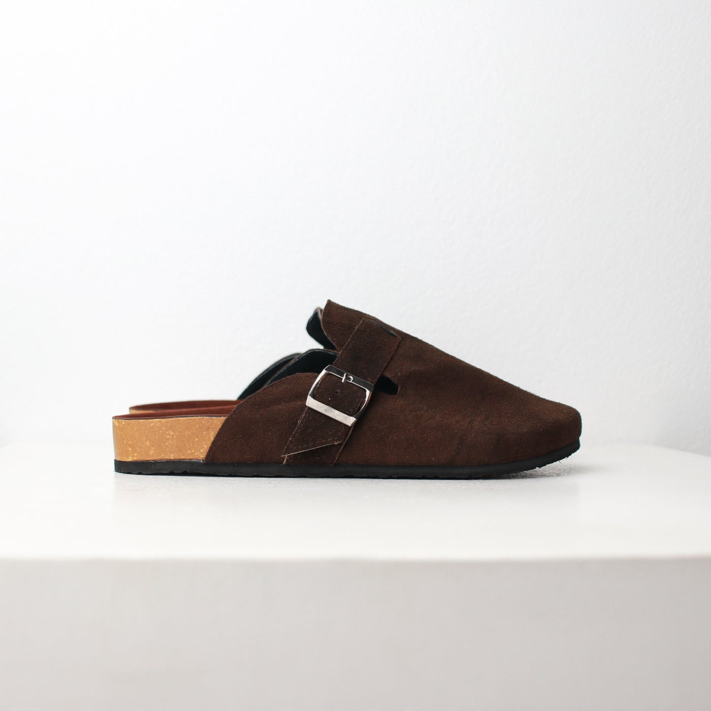 Strides "Cocoa" Leather Clogs