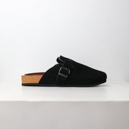 Strides "Black" Leather Clogs