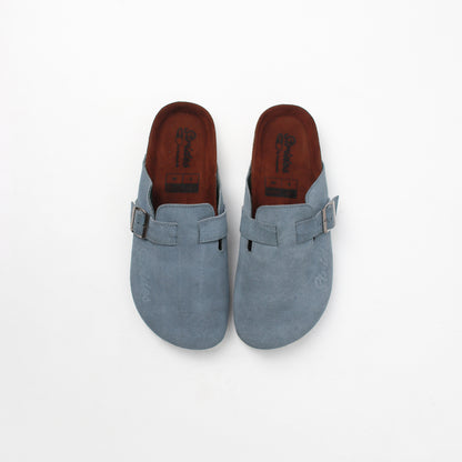 Strides "Powder Blue" Leather Clogs