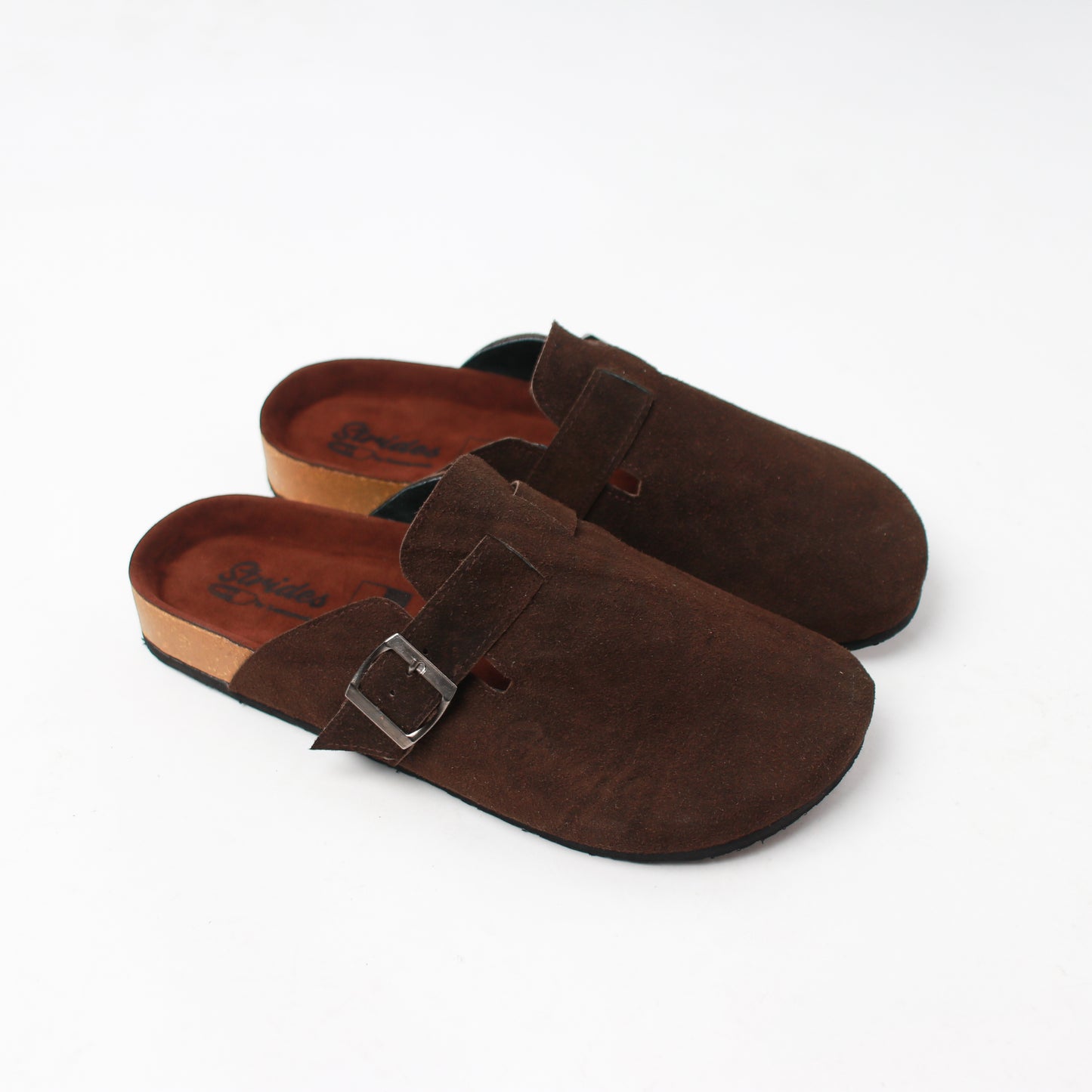 Strides "Cocoa" Leather Clogs