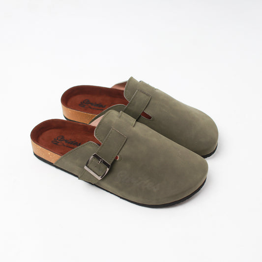 Strides "Moss Green" Synthetic Clogs